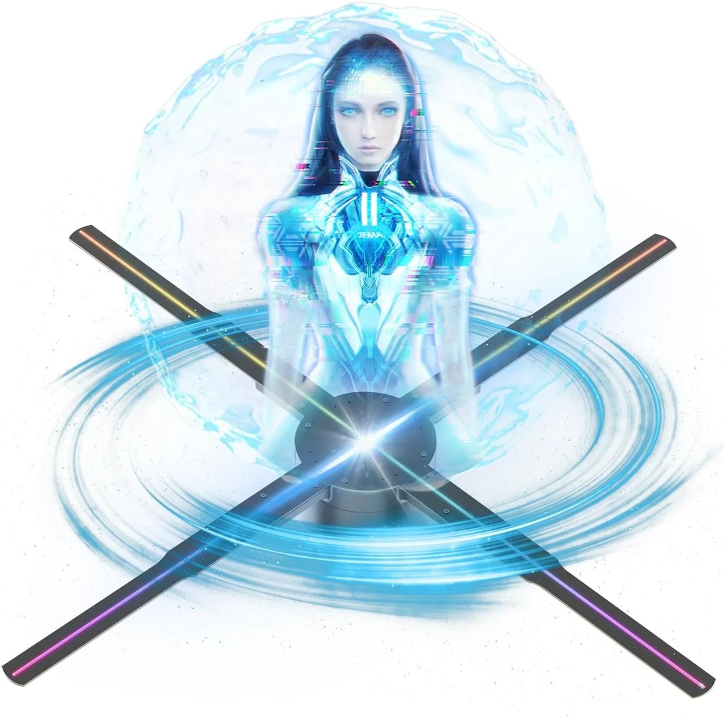 3D LED看板 3DホログラムLEDファン 裸眼3Dホログラム 65cm 65 センチ